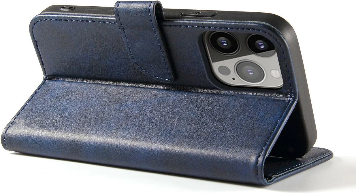 Ovitek za telefon Hurtel Magnet Case za Samsung Galaxy S23 Ultra, s pokrovom, denarnico in stojalom, moder