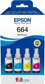 Barvne kartuše Epson C13T66464, 4 kos, rumena/cian/magenta/črna