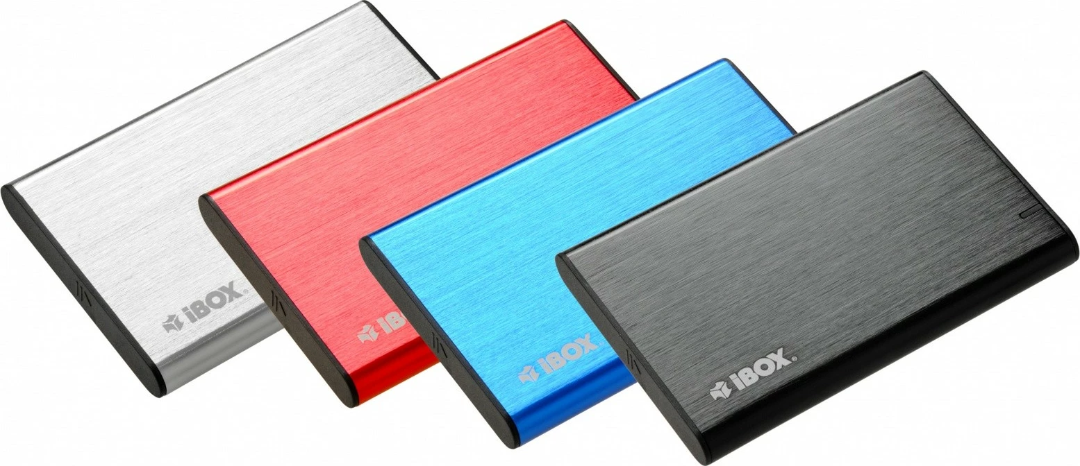 Zunanje ohišje za 2,5" HDD/SSD iBOX HD-05, USB 3.1, aluminij, sivo