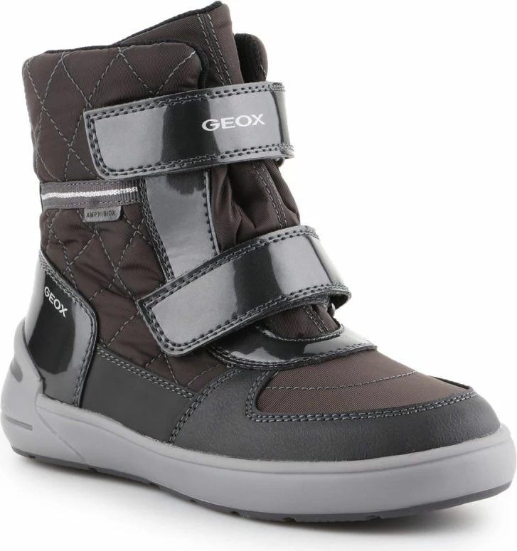 Zimske atletske športne copate Geox za fante, črne