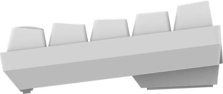 Mehanska tipkovnica RGB brezžična in z žico Aqirys Mira, bela