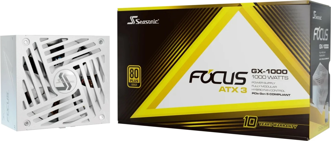 Furniznik energije Sea Sonic FOCUS GX-1000, 1000 W, 80+ Gold, bel