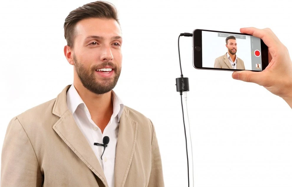 Klapni mikrofon iRig Mic Lav, črn