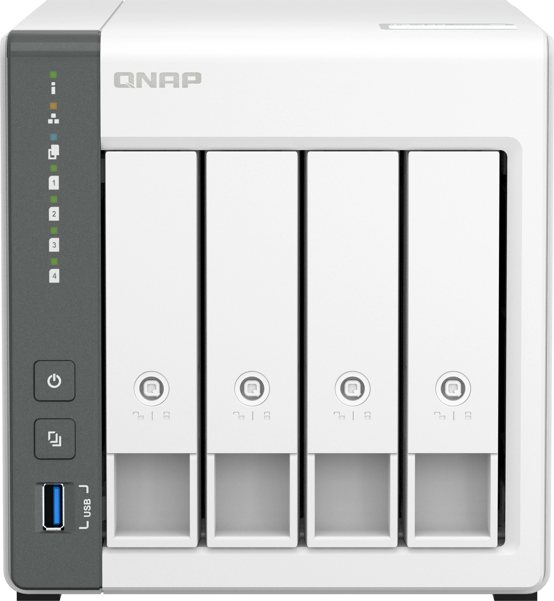 NAS QNAP TS-433, stolp, ARM Cortex-A55, 4 GB, QNAP QTS