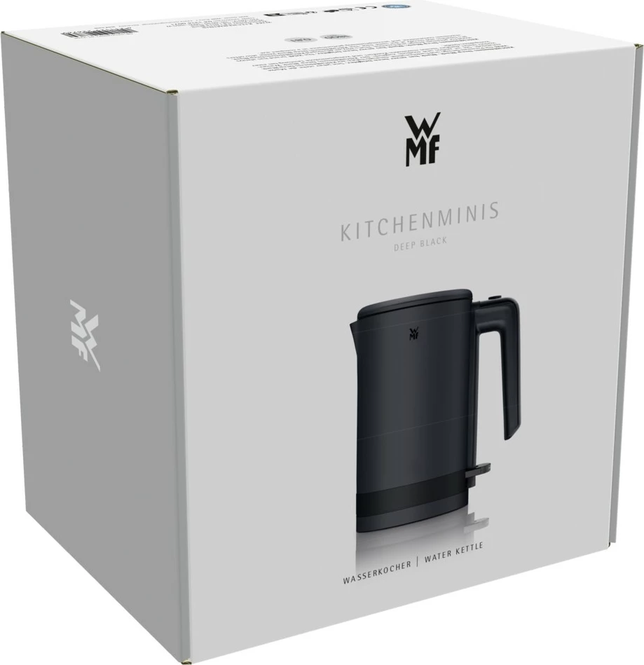 Električni čajnik 0,8 L, 1800 W, črn, nerjaveče jeklo WMF KITCHENminis 0413140071