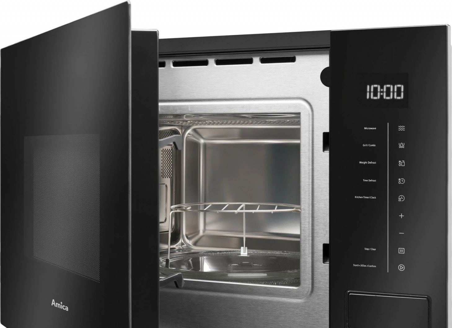 Mikrovalovna pečica Amica AMMB20E5SGB X-TYPE, 20 L, z žarom, črna