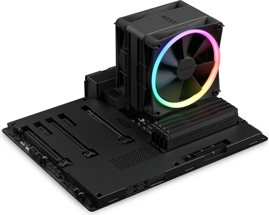 Procesorski hladilnik NZXT T120 RGB, 12 cm, črn