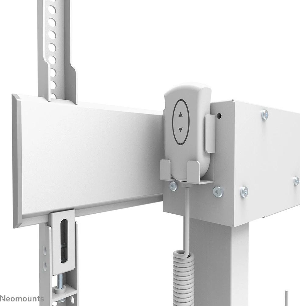 Motorni stenski nosilec za TV do 100'', Newstar WL55-875WH1, bel