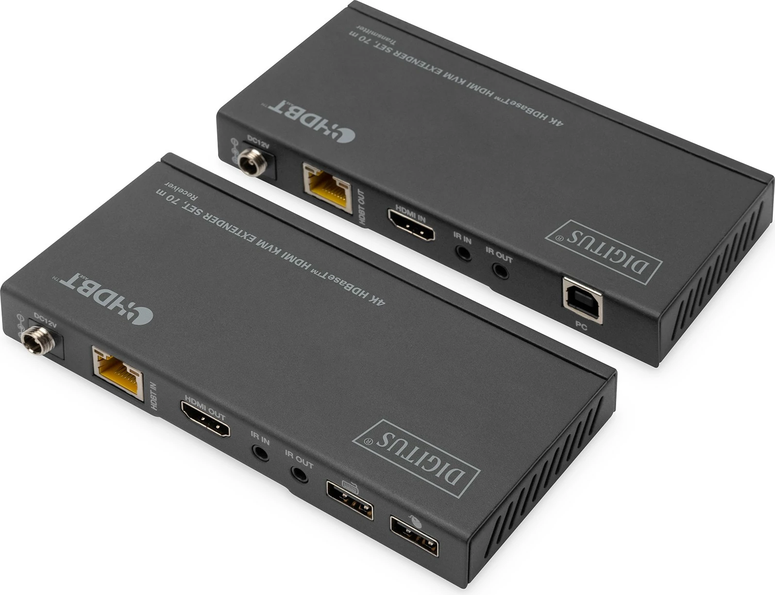HDMI podaljšek, Digitus DS-55512, Full HD, 70 m, črn