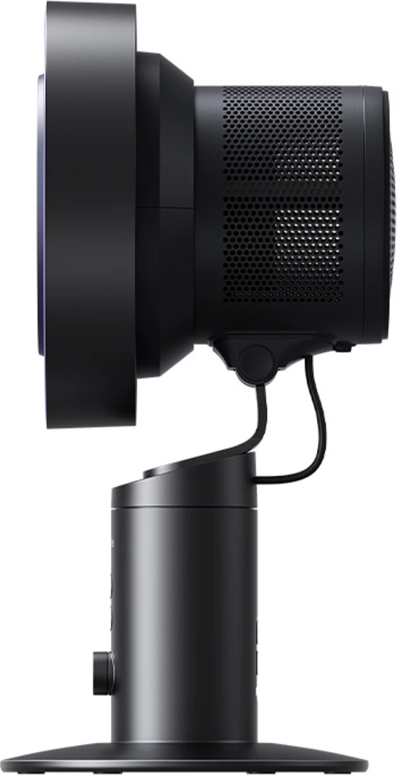 Namizni ventilator z vgrajenim filtrom zraka Jisulife Table Fan Pro3, 10.000 mAh, USB-C, temno siv