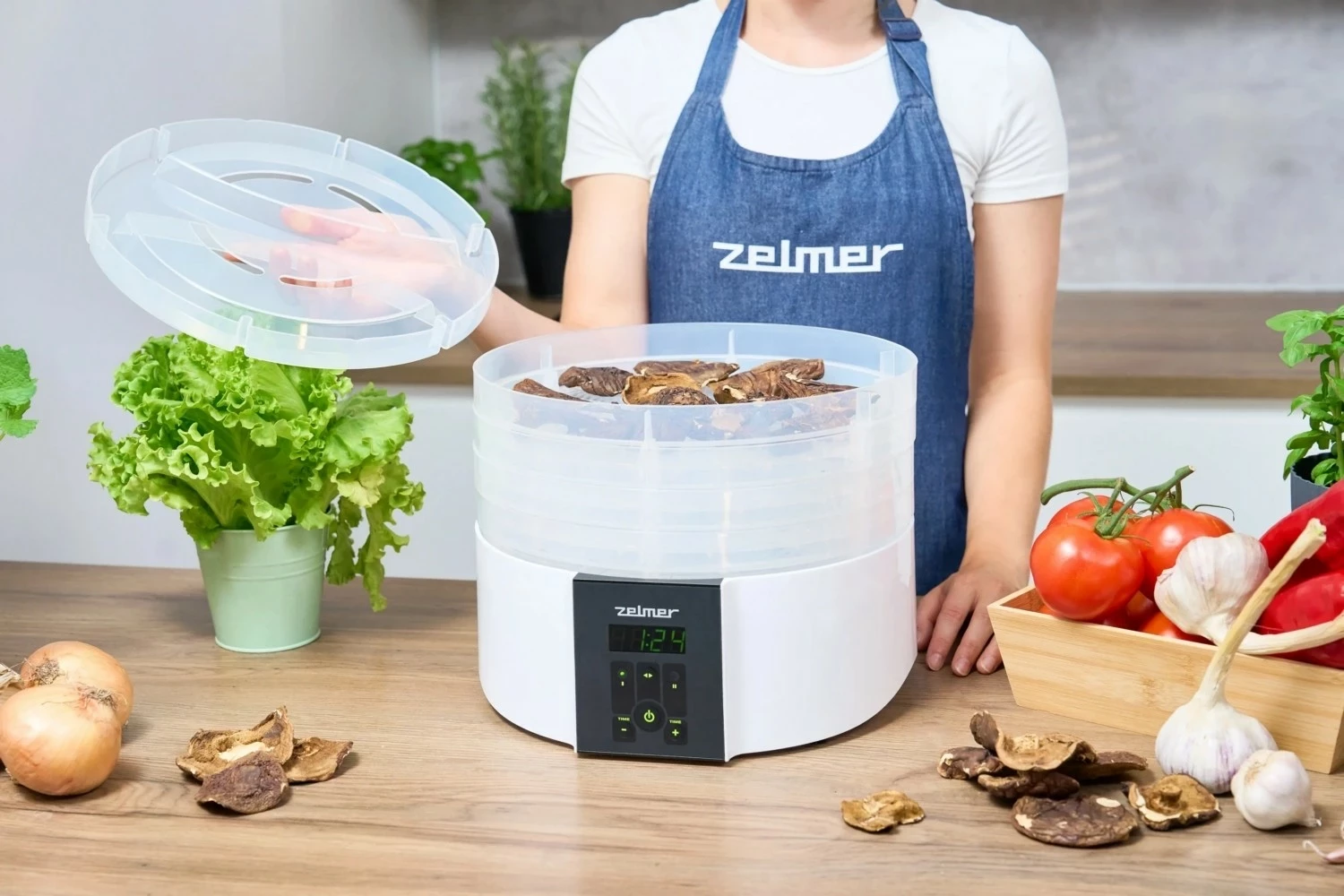 Sušilnik hrane Zelmer ZFD2020, bel