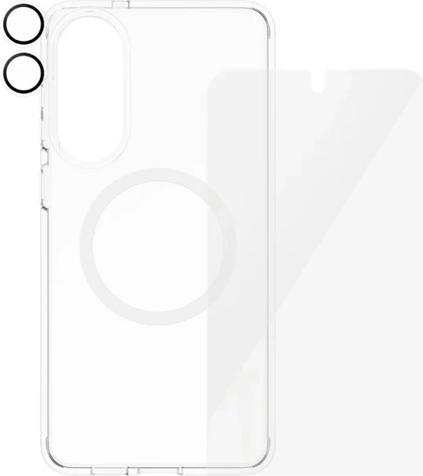 Zaščitni komplet 3-v-1 PanzerGlass CARE za Samsung Galaxy S25 Edge, prozoren