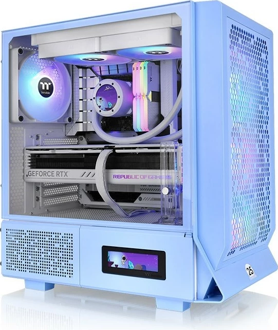 LCD zaslon 3,9 in Thermaltake, dodatek za ohišje, črn