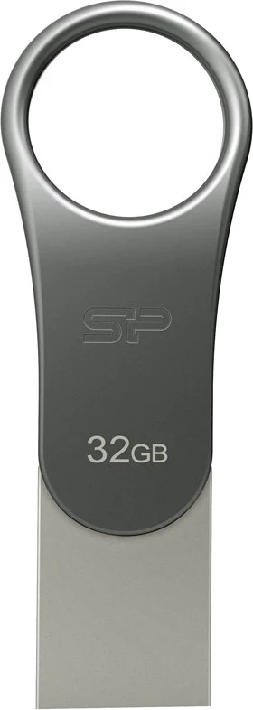 USB-pomnilnik Silicon Power C80, 32 GB, titansko