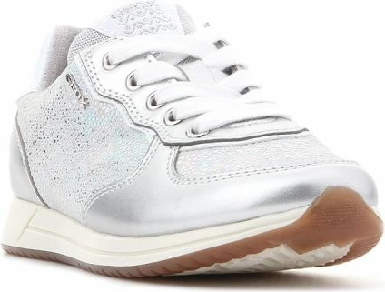 Atletske čevlje za dekleta Geox, sivo/srebrne