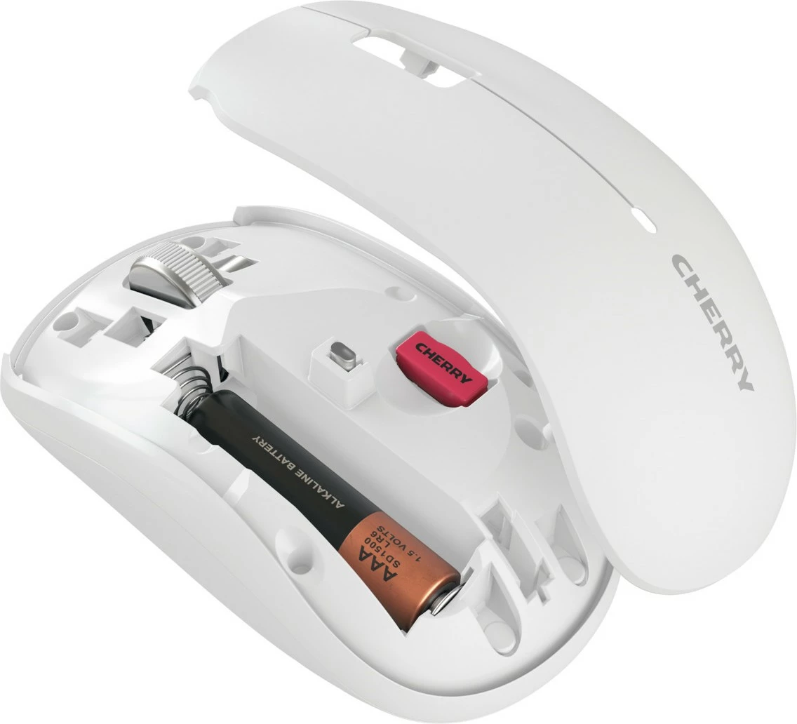 Brezžični RF miška Cherry MW 2200, 1300 DPI, bela