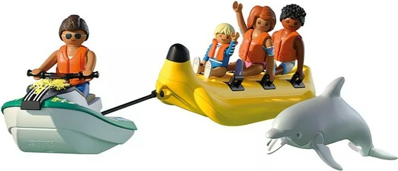 Igralni komplet Playmobil My Life 71905 Banana Boat Ride z 4 figuricami in delfinom