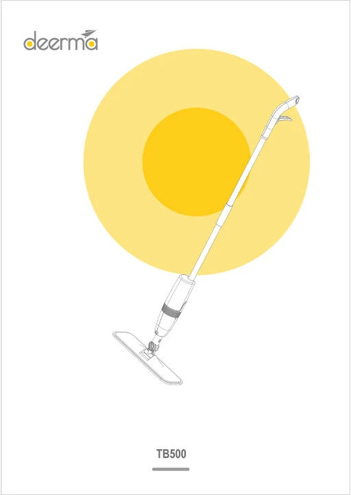 Mop z razpršilcem, Deerma TB500, 350 ml, bel