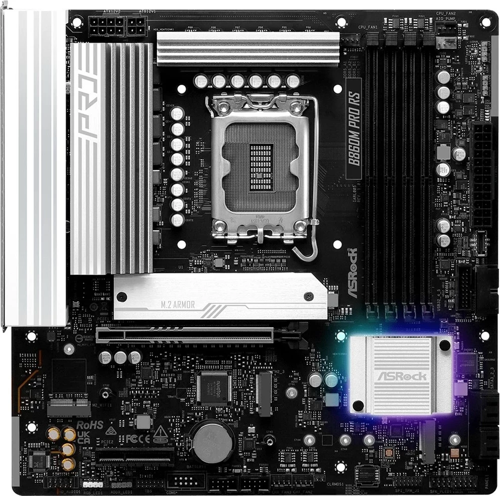 Pllakë amë Asrock B860M Pro RS, Socket 1851, micro ATX