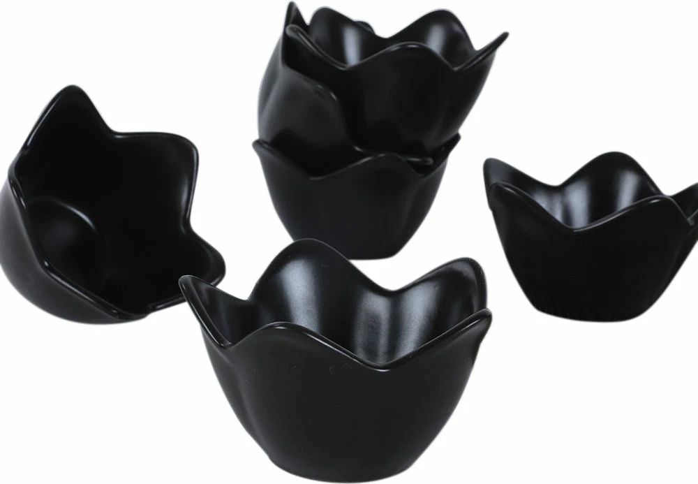 Set 6 keramičnih skled, mat črna, Hermia Concept, ST613106F956A0000000ACD700