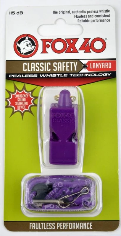 Klasična piščalka s vrvico FOX 9903-0808, vijolična