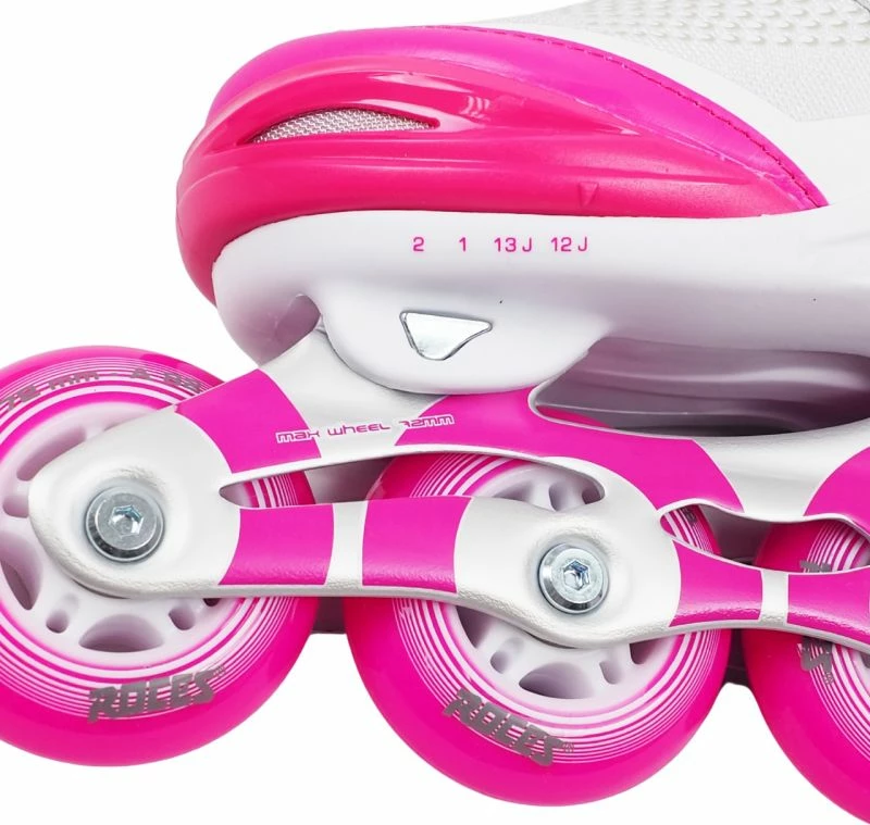 Rollerji za otroke Roces, beli in rožnati