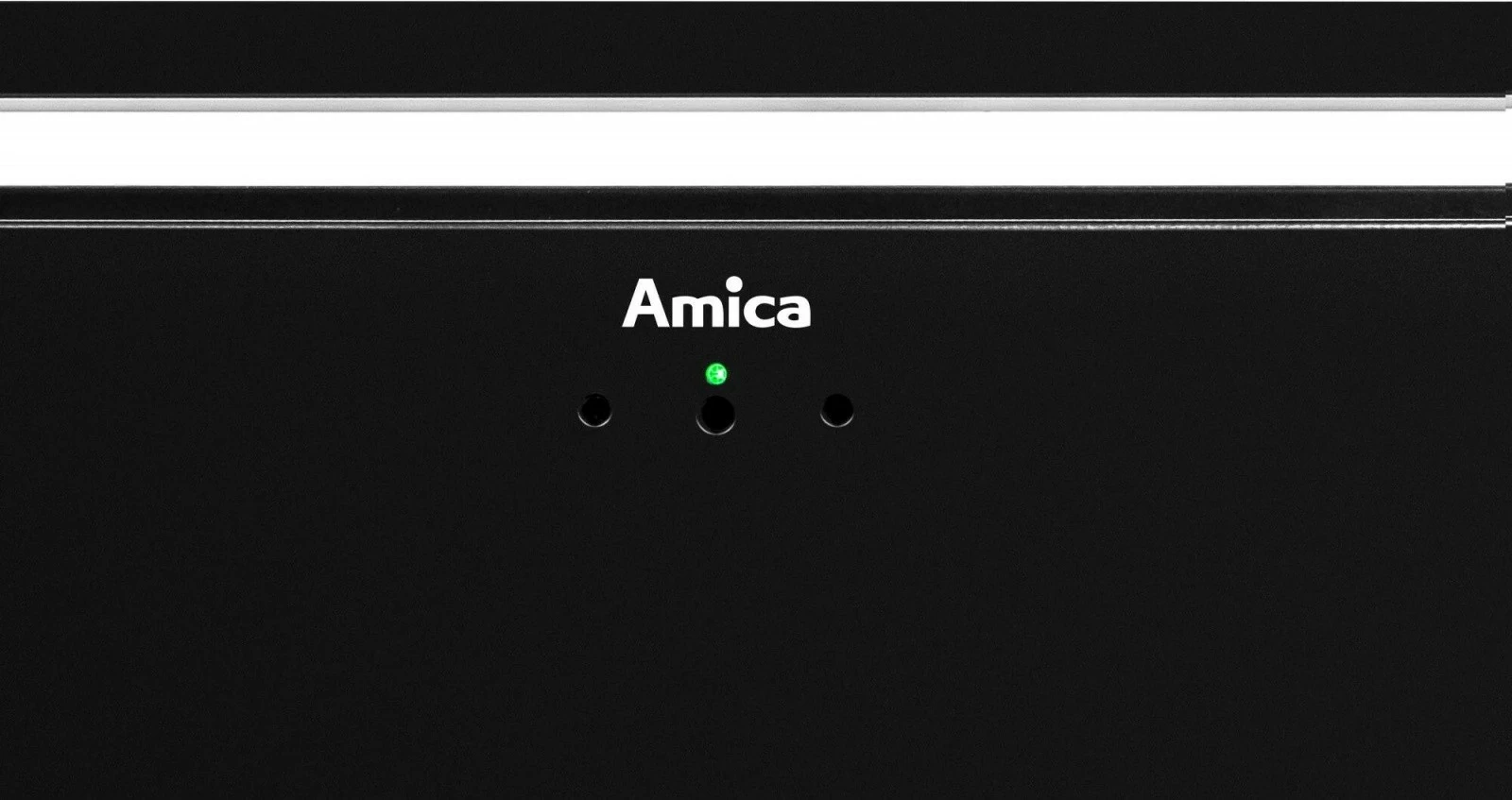 Vgradna napa, 60 cm, upravljanje z gibi in daljinskim upravljalnikom, LED, črna Amica OMC6751B