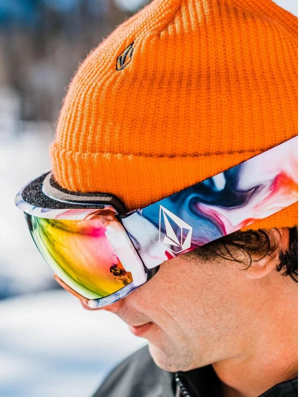 Očala za snowboard, Volcom, za moške in ženske, krom-rožnate