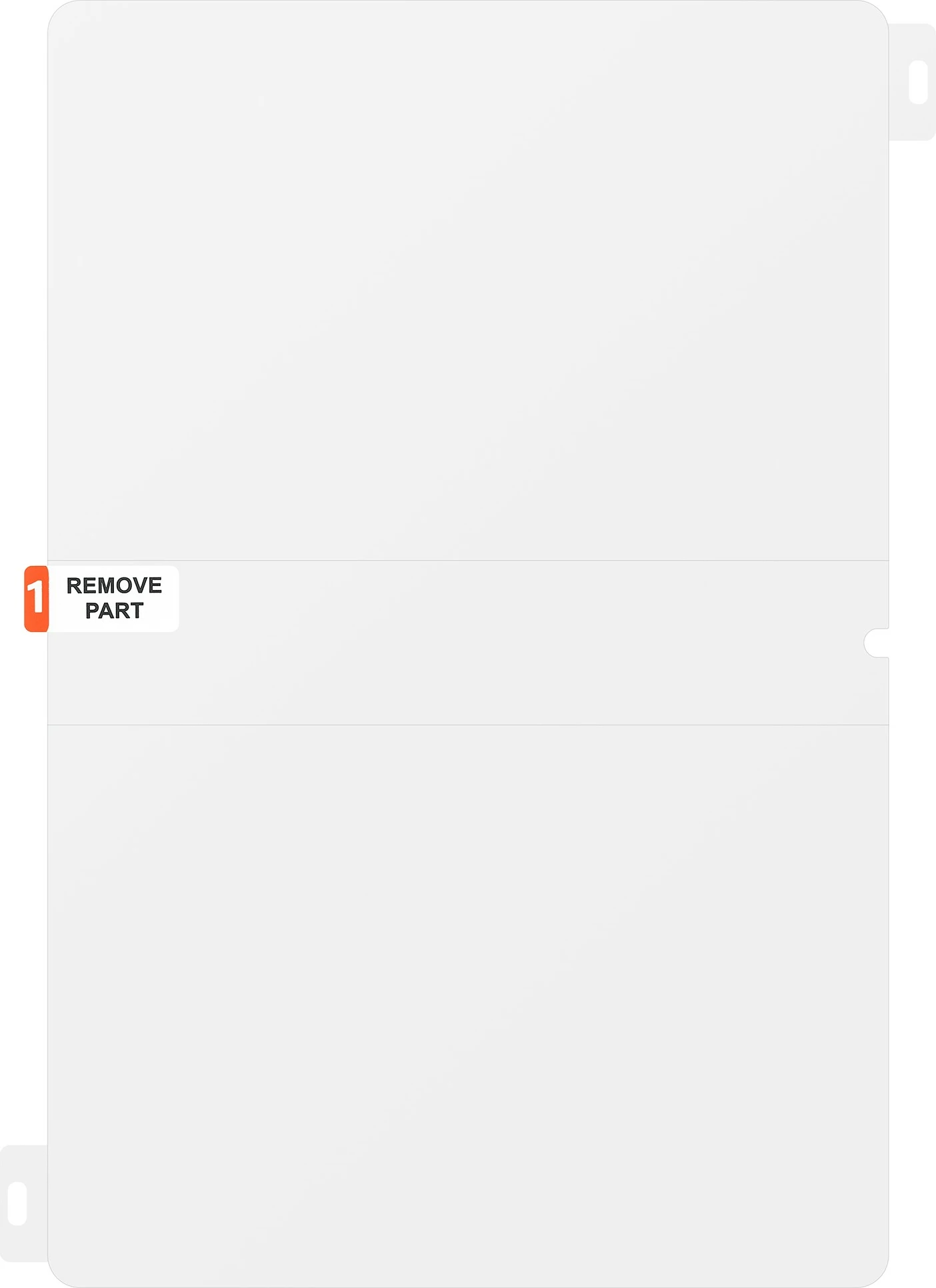 Zaščita zaslona, Samsung EF-UX710CTEGWW, proti bleščanju, 11", prozorna