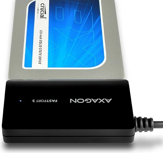 Adapter USB 3.0 na SATA za HDD/SSD 2,5", 3,5", 5,25", črn - AXAGON ADSA-FP3 FASTport3, z napajalnikom
