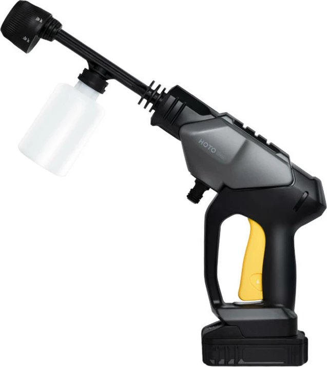 Brezžični visokotlačni čistilec HOTO QWXCJ001, 2000 mAh, črno/rumena