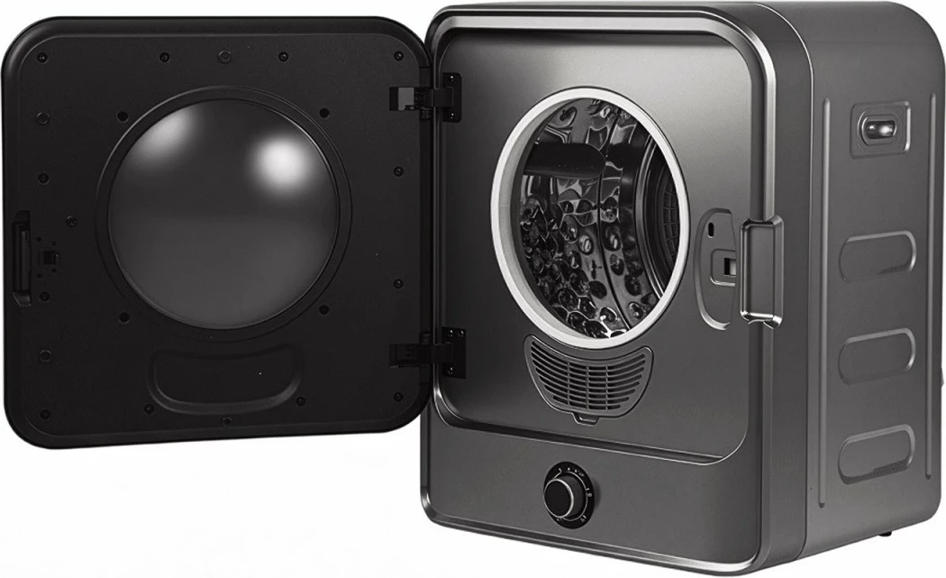 Sušilnik perila z bobnom, GreenBlue GB415, 3 kg, 5 programov, ventilacijska cev 50–160 cm, siv