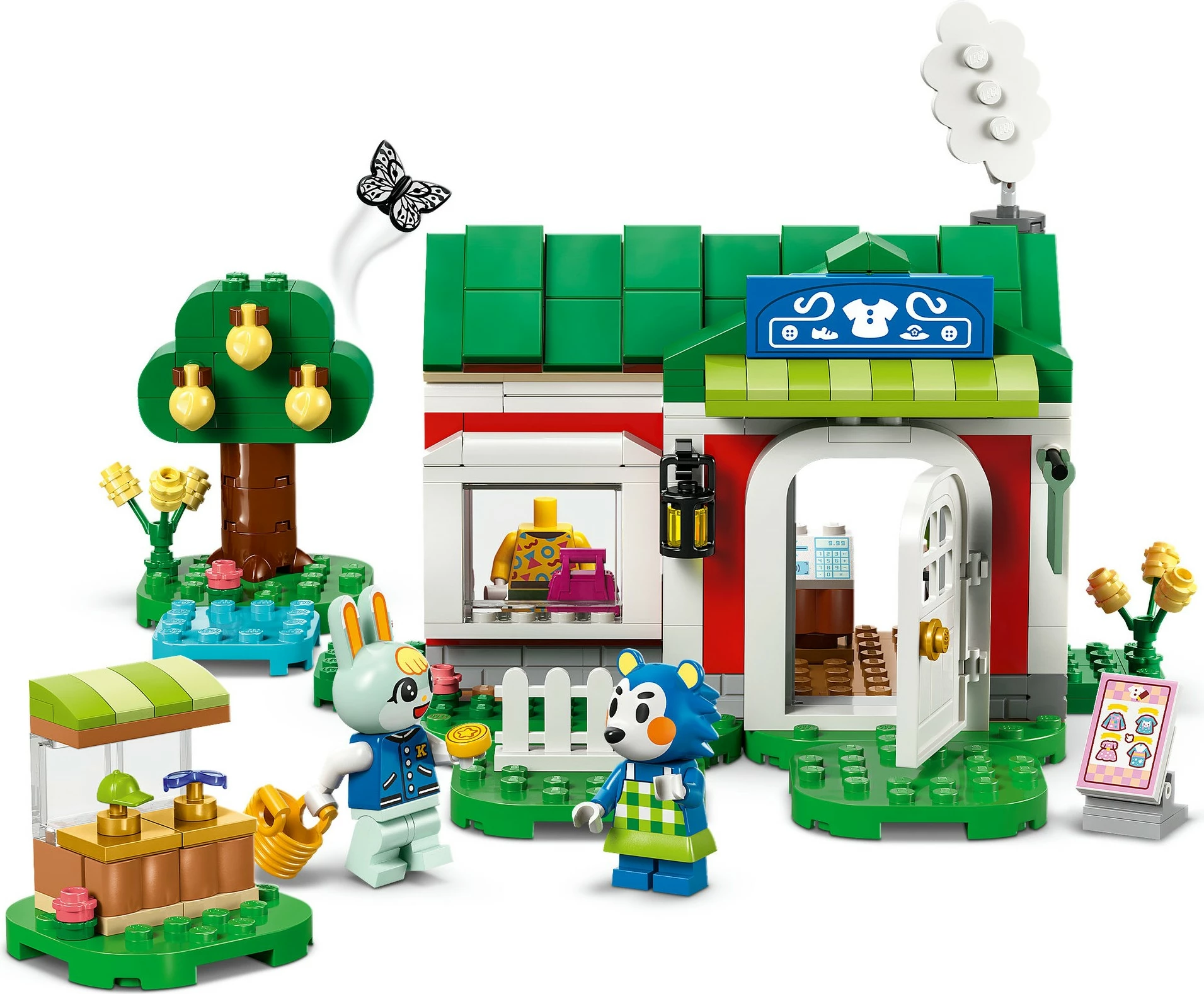 Set gradnje Animal Crossing 77055, 322 kosov, večbarven