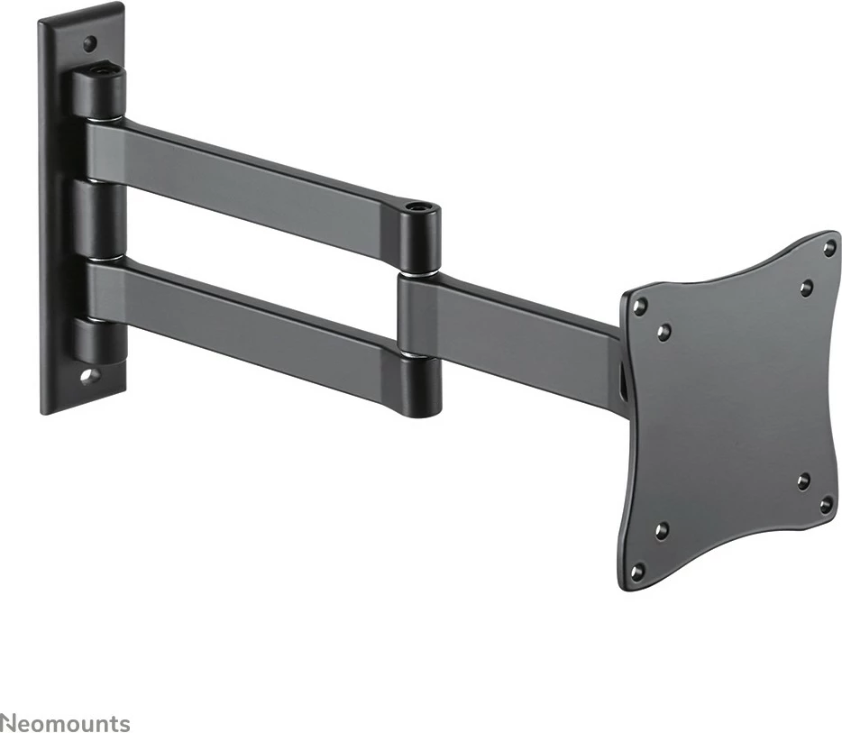 Stenski nosilec za zaslone do 27", Neomounts FPMA-W830BLACK, VESA 75x75/100x100, aluminij, črn