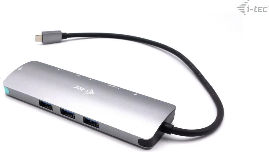 Dock za Nano LAN z napajalnikom 100W, siv I-Tec