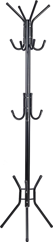 Stojalo za plašče Piero kovinsko črno D44x181cm