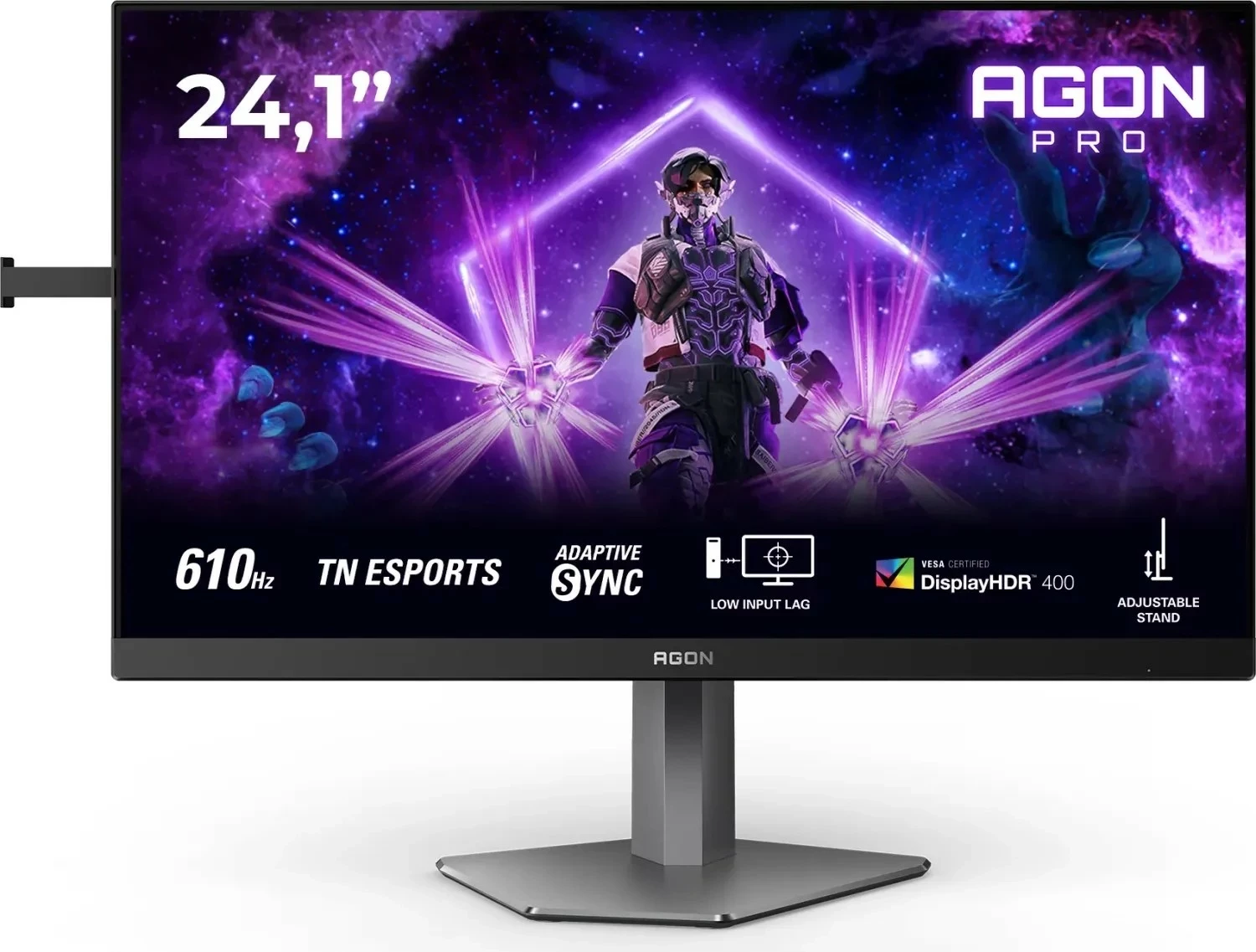 Gaming monitor AOC AGON PRO AG246FK6, 24.1", Full HD, 610 Hz, HDR400, eTN, črn