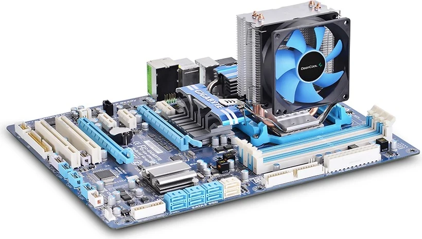 Hlajenje procesorja DeepCool ICE EDGE MINI FS V2.0, 8 cm, črn, moder, srebrn