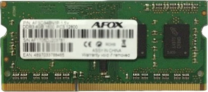 DDR3 8GB SO-DIMM RAM AFOX, 1333 MHz, 1,35 V