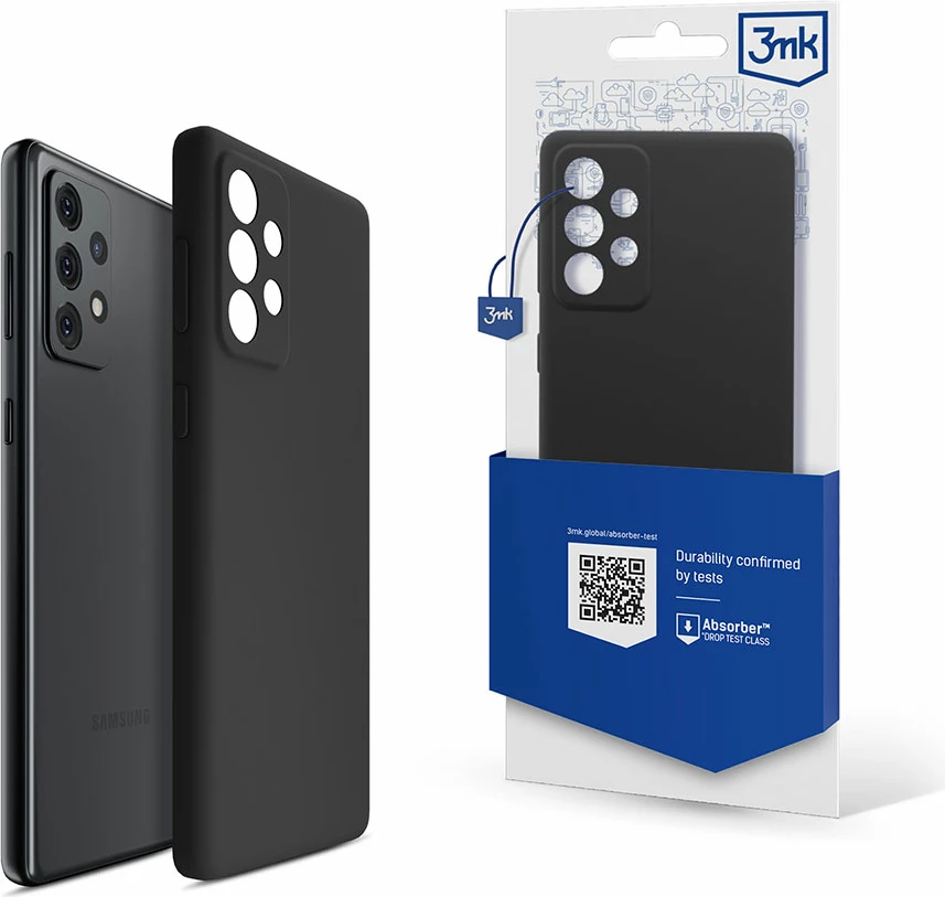 Silikonska zaščita za Samsung Galaxy A53 5G 3mk, črna
