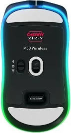 Ergonomski brezžični miš Cherry XTRFY M50, 12000 DPI, črn