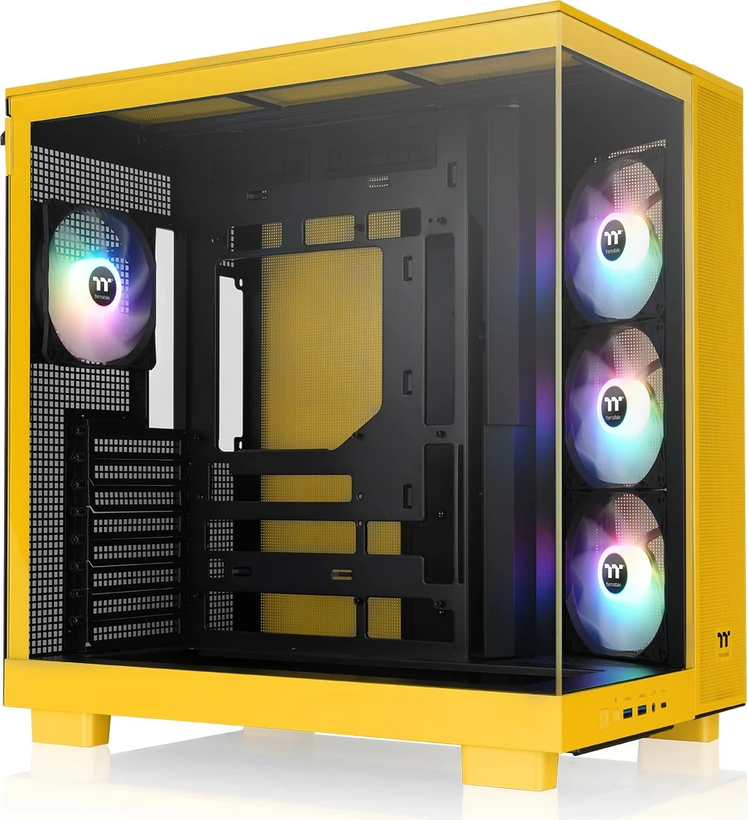 Midi tower s kabineto iz kaljenega stekla Thermaltake View 380 XL TG ARGB Bumblebee, rumen