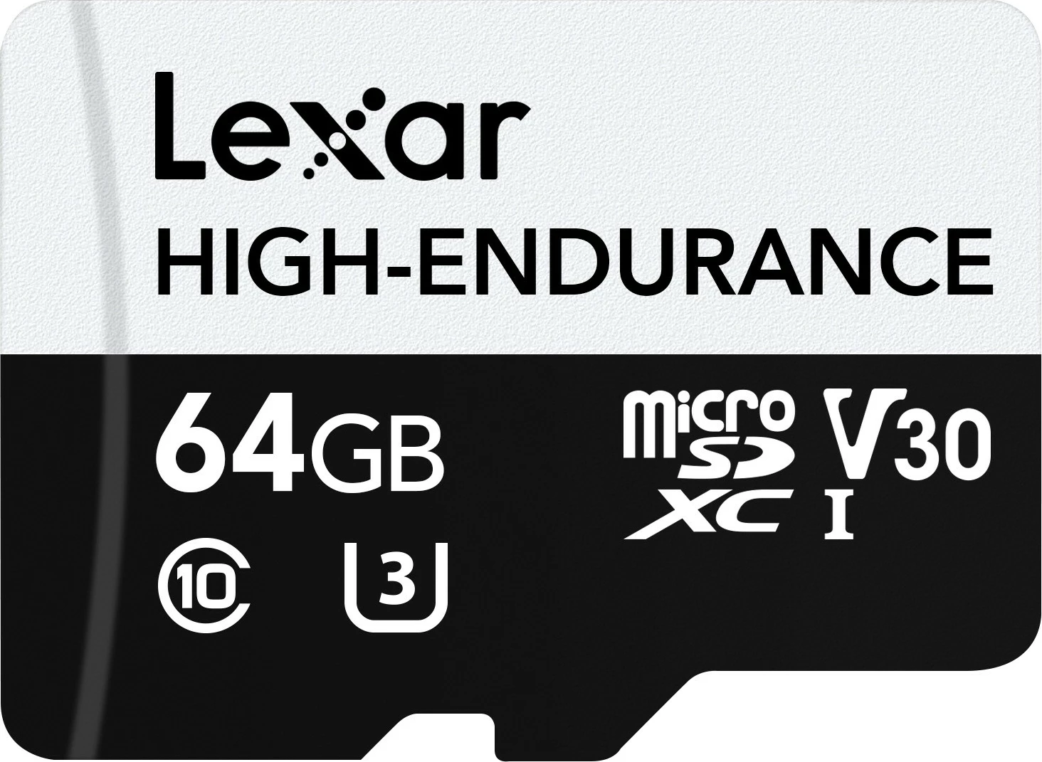 Visokozmogljiva kartica microSD Lexar High Endurance 64GB, SDXC, UHS-I, V30