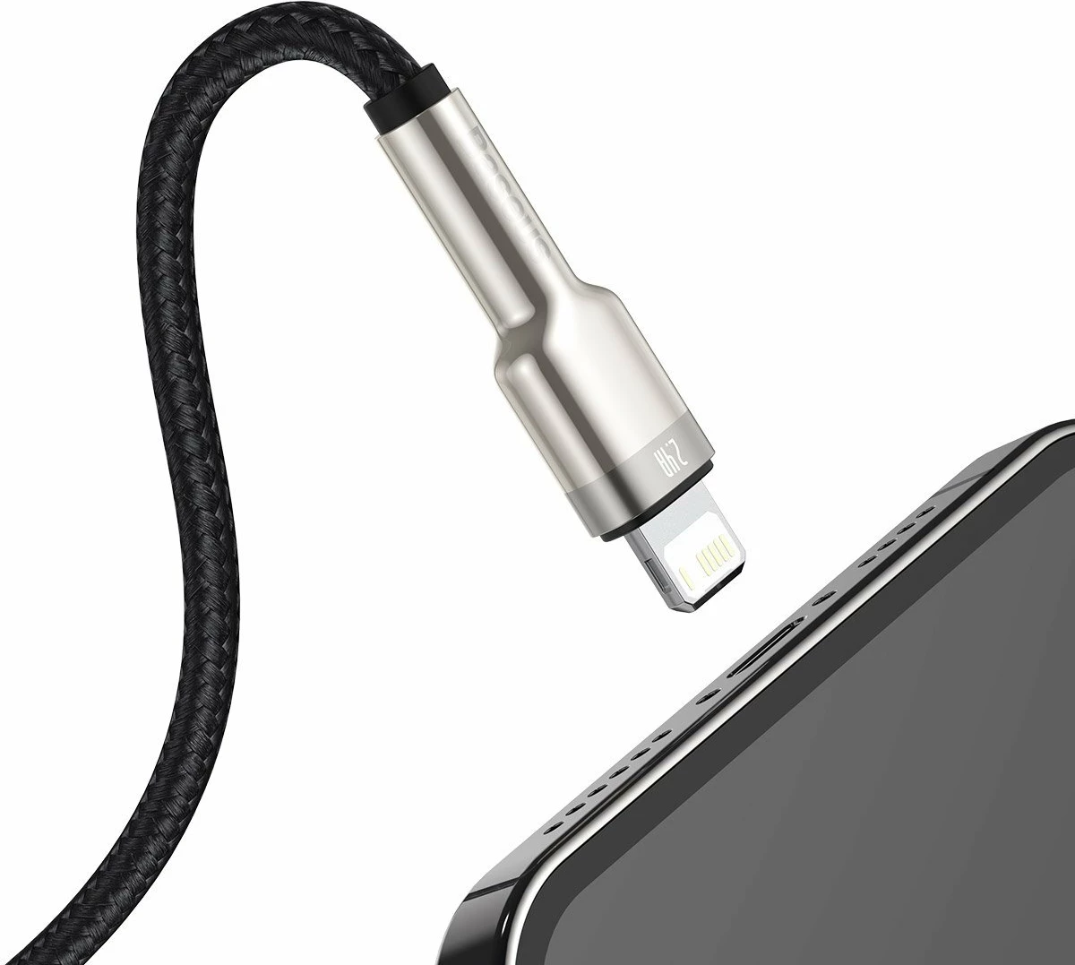 USB kabel za Lightning Baseus Cafule CALJK-A01, 1 m, črn