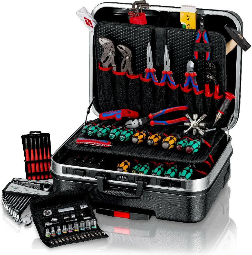 Kovček za orodje Knipex BIG Basic Move Mehanik, črn