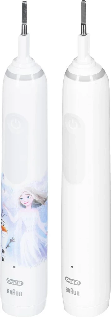 Električne zobne ščetke za odrasle in otroke Braun Oral-B Pro 3 3000 White + Oral-B Junior Frozen 6+, 2 kosa, bela
