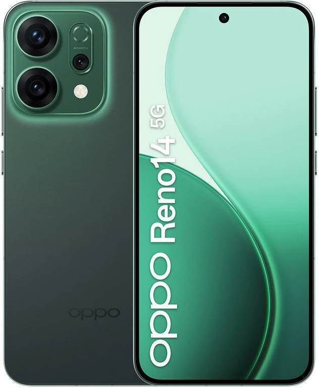 Pametni telefon OPPO Reno 14, 12 GB RAM, 512 GB, 5G, Luminous Green