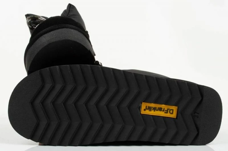 Elegantne ženske čevlje après-ski, D.Franklin, črni