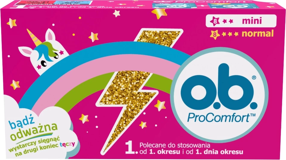 Tamponi ProComfort Mini + ProComfort Normal, O.B., 16 kos