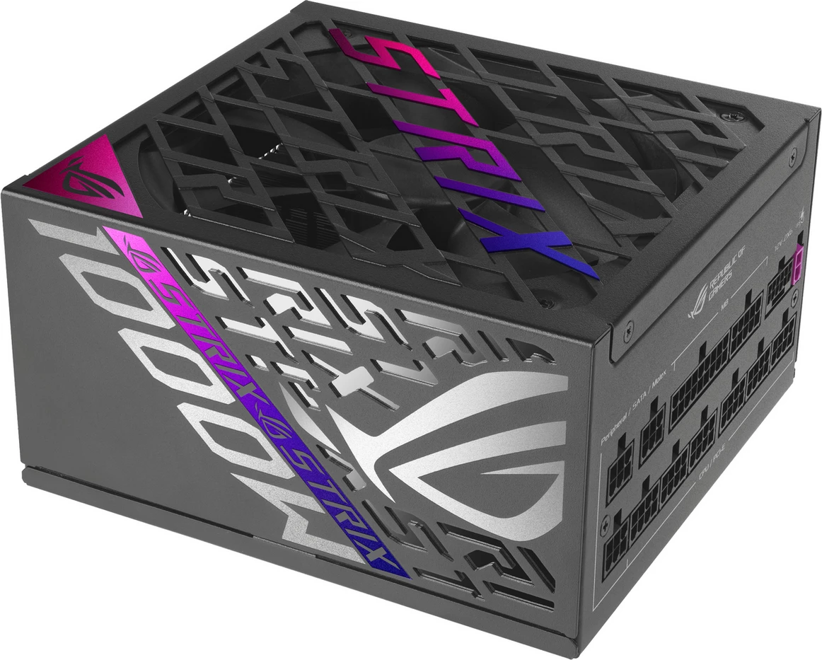 Napajalnik za računalnik, 1000 W, 80 Plus Platinum, črn — Asus ROG Strix 1000W Platinum 90YE00W1-B0NA00
